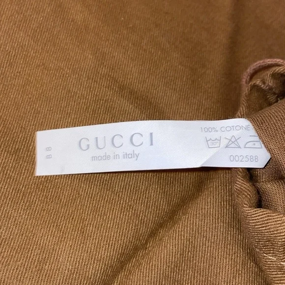 Gucci Brown drawstring, dust bag. - Picture 2 of 2
